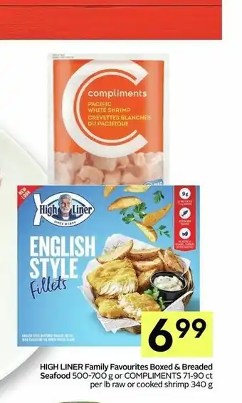 IGA High Liner Family Favourites Bozed & Breaded Seafood offer