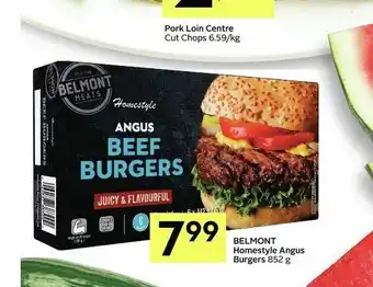 IGA Belmont Homestyle Angus Burgers offer