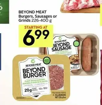IGA Beyond Meat Burgers,Sausages or Grinds offer