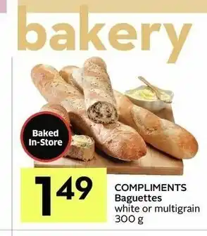 IGA Compliments Baguettes offer
