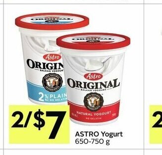 IGA Astro Yogurt offer