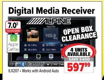2001 Audio Video Alpine digital media receiver offer