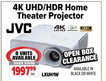 2001 Audio Video Jvc 4k uhd/hdr home theater projector offer