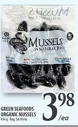 Al Premium Food Mart Green seafoods organic mussels offer