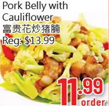 Hong Tai Supermarket Pork belly with cauliflower offer