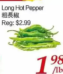 Tone Tai Supermarket Long hot pepper offer