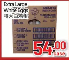 Hong Tai Supermarket Extra large white eggs offer