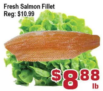Top Food Supermarket Fresh salmon fillet offer