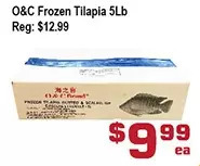 Top Food Supermarket O&c frozen tilapia offer