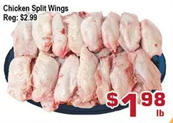 Top Food Supermarket Chicken split wings offer