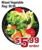 Top Food Supermarket Mixed vegetable offer