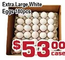 Top Food Supermarket Extra large white eggs offer