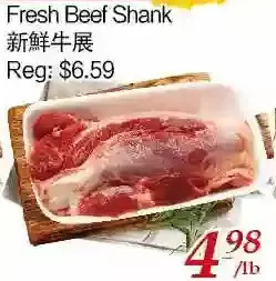 Tone Tai Supermarket Fresh beef shank offer