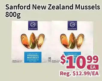 Blue Sky Supermarket Sanford new zealand mussels offer