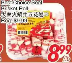 Foody World Best choice beef brisket roll offer