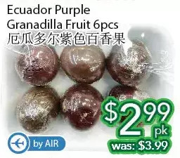 Ample Food Market Ecuador purple granadilla fruit offer