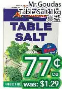Ample Food Market Mr. goudas table salt offer