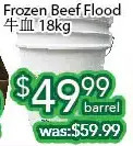 Ample Food Market Frozen beef flood offer