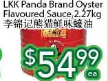 Ample Food Market Lkk panda brand oyster flavoured sauce offer