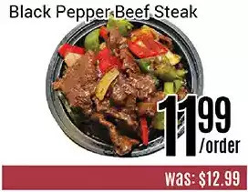 Nations Fresh Foods Black pepper beef steak offer