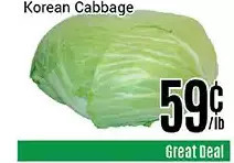 Nations Fresh Foods Korean cabbage offer