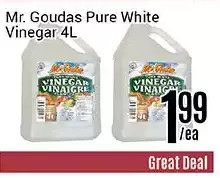 Nations Fresh Foods Mr. goudas pure white vinegar offer