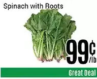 Nations Fresh Foods Spinach with roots offer