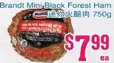 Grant's Foodmart Brandt mini black forest ham offer