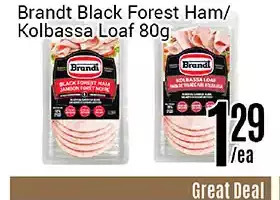 Nations Fresh Foods Brandt black forest ham/ kolbassa loaf offer