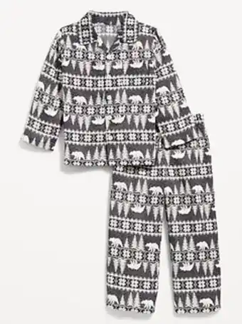 Old Navy Loose-fit matching print pajama set for toddler & baby offer