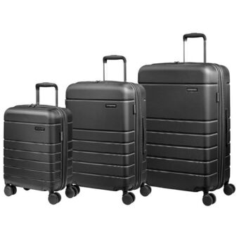 Best Buy Champs journey 3-piece hard side expandable luggage set - black offer