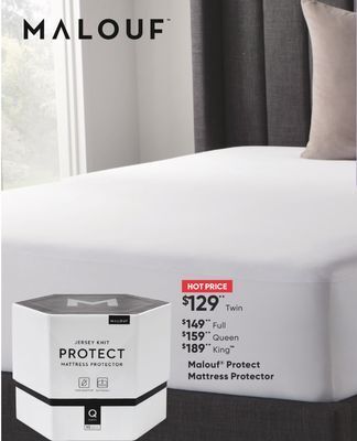 Sleep Country Malouf® protect mattress protector offer