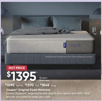 Sleep Country Casper® original foam mattress offer