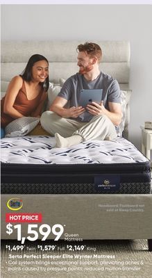 Sleep Country Serta perfect sleeper elite wynter mattress offer