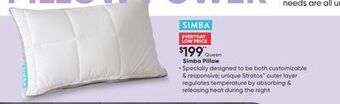 Sleep Country Simba pillow offer