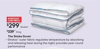 Sleep Country The simba duvet offer