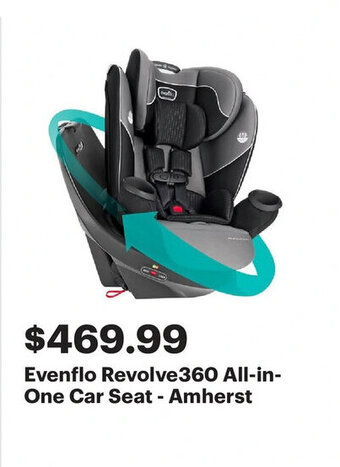 Best Buy Evenflo revolve360 all-in-one car seat- amherst offer