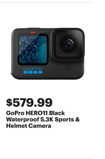 Best Buy GoPro HERO11 black waterproof 5.3K sports & helmet camera offer