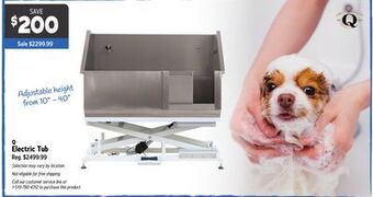 Ren’s Pets Depot Q electric tub offer