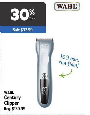 Ren’s Pets Depot Wahl century clipper offer