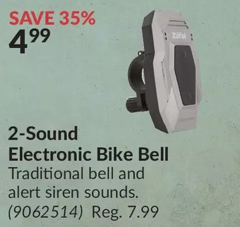 Princess Auto 2-sound electronic bike bell offer