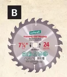 Princess Auto 7-1/4 in. carbide circular saw blades offer