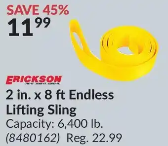Princess Auto Erickson 2 in. x 8 ft endless lifting sling offer