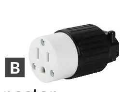 Princess Auto 15a 125v plug and connector offer