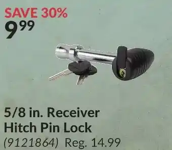 Princess Auto 5/8 in. receiver hitch pin lock offer