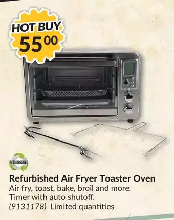 Princess Auto Refurbished air fryer toaster oven offer