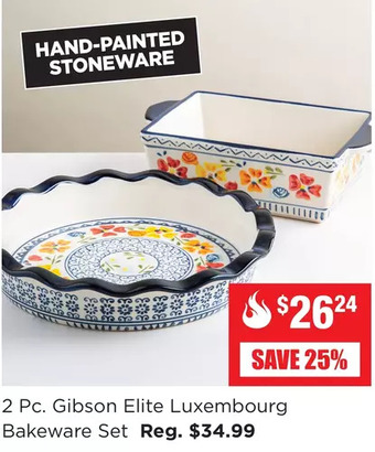 Kitchen Stuff Plus 2 pc. gibson elite luxembourg bakeware set offer