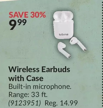 Princess Auto Wireless earbuds with case offer