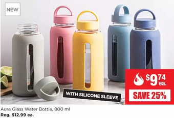 Kitchen Stuff Plus Aura glass water bottle offer