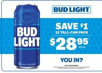The Beer Store Bud light offer